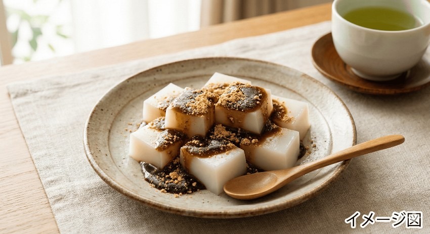 葛餅風ミルクゼリー