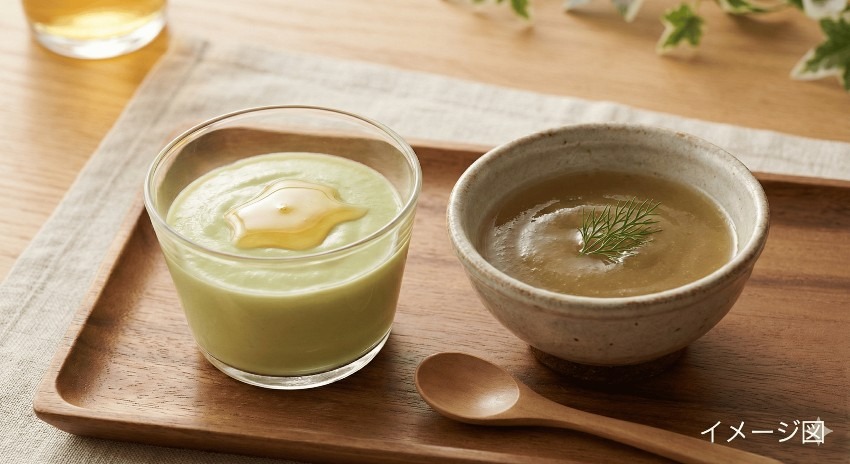 アボカドのゼリー(ミルク&洋風)