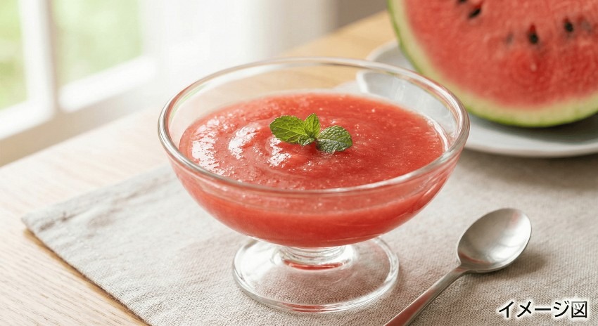 スイカのジュレ