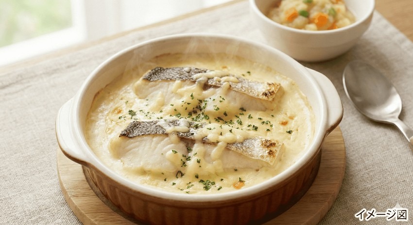 白身魚のグラタン