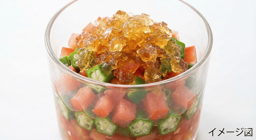 夏野菜のポン酢ジュレ